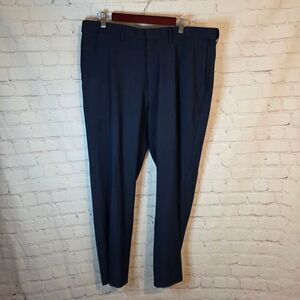 Haggar Men's Navy Dress Trousers, Size 38 X 30